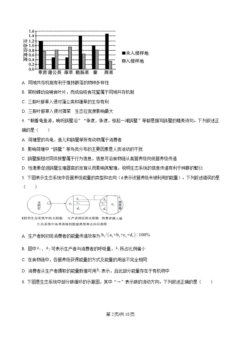 重庆市部分校联考2024-2025学年高二下学期5月月考生物试题（原卷版）第2页
