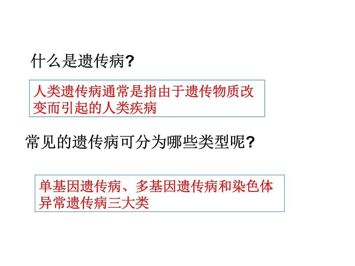 人教版 (新课标)高中生物必修2 5-3《人类遗传病》课件第3页