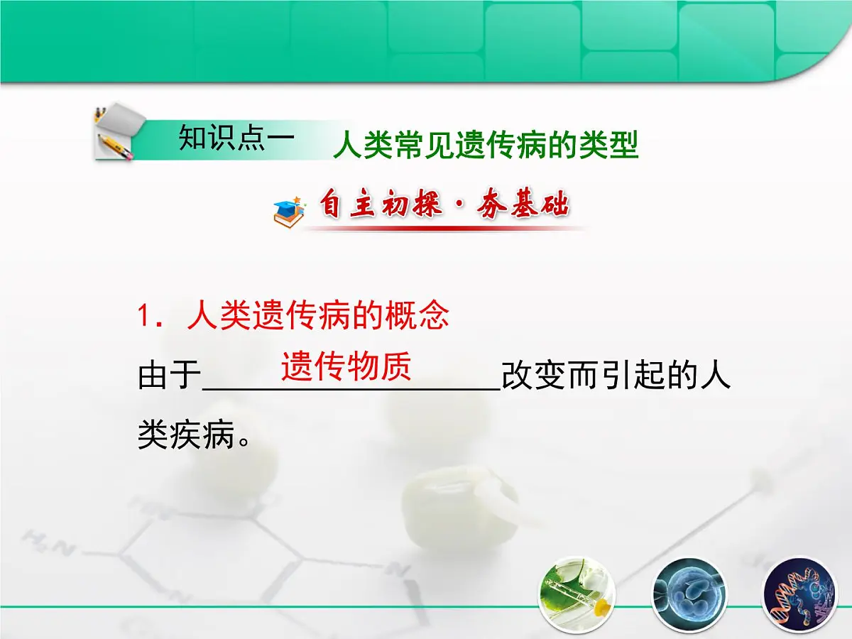 人教版 (新课标)高中生物必修2 5-3《人类遗传病》复习课件第5页