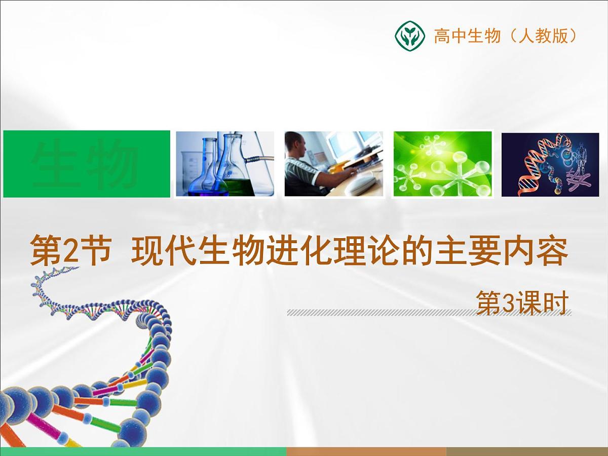 人教版 (新课标)高中生物必修2 第七章《现代生物进化理论的主要内容》第3课时课件第1页