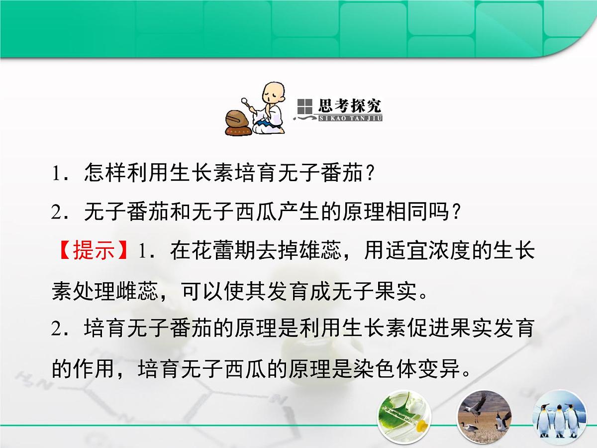 人教版 (新课标)高中生物必修3 3-3《生长素的生理作用》复习课件第6页