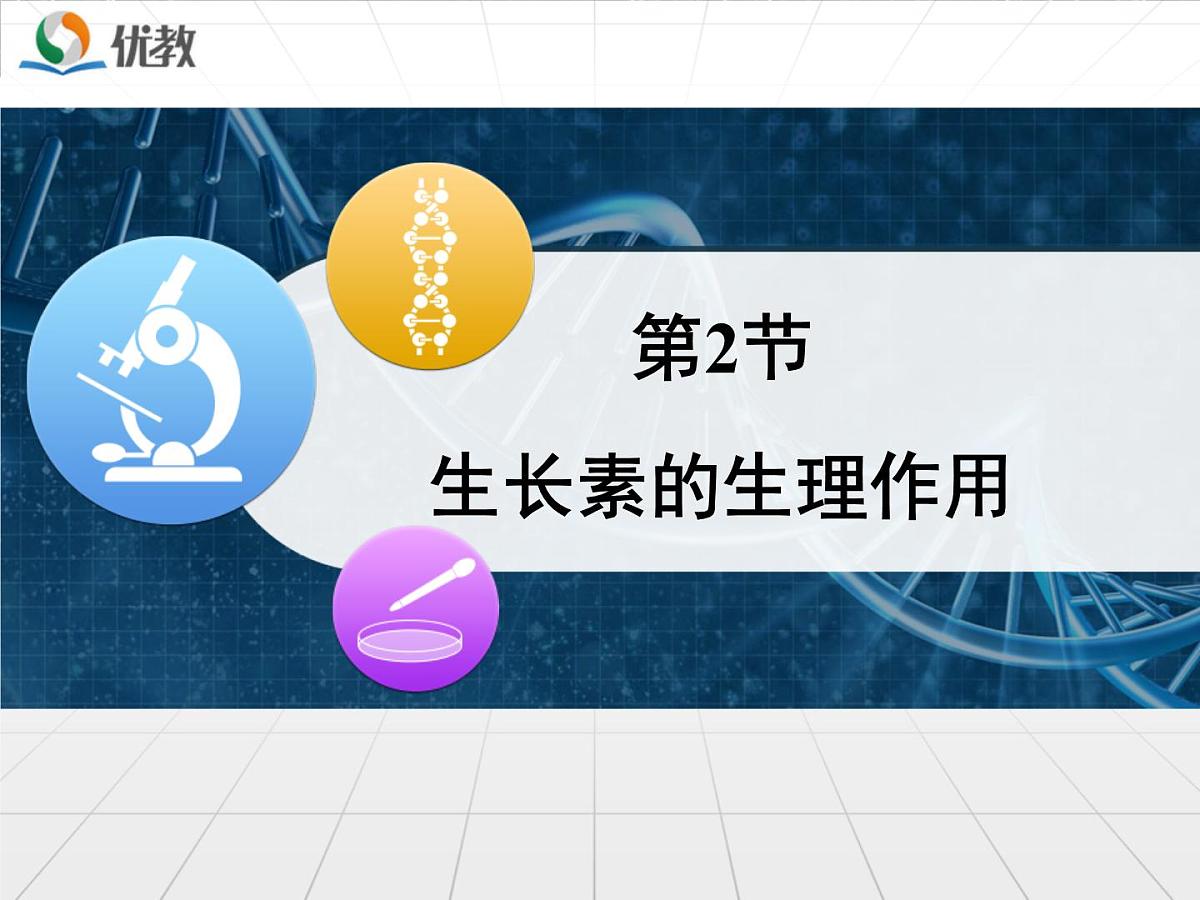 人教版 (新课标)高中生物必修3 3-2《生长素的生理作用》课件第1页