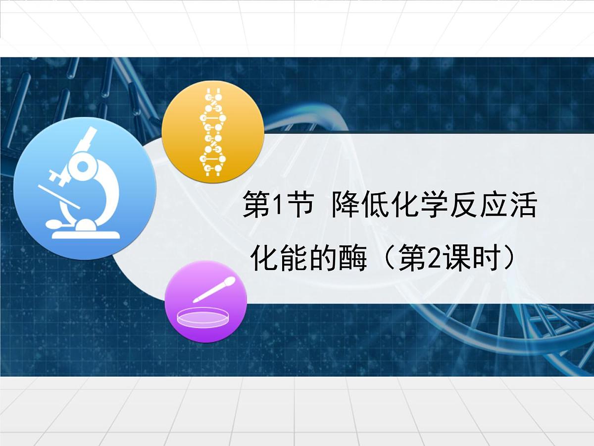 人教版 (新课标)高中生物必修1 5-1《降低化学反应活化能的酶》第2课时课件第1页