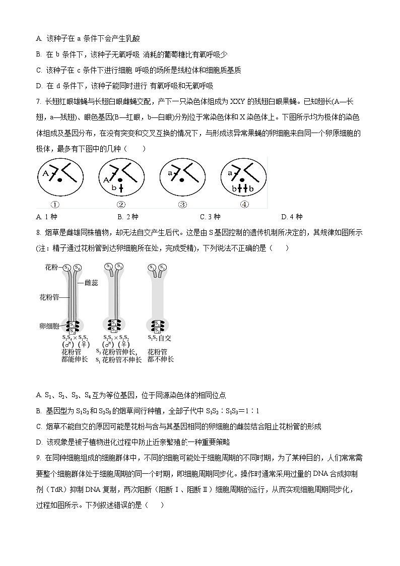 精品解析：湖南省衡阳市雁峰区校衡阳市第八中学2023-2024学年高一下学期期末考试生物试题　（原卷版）第3页