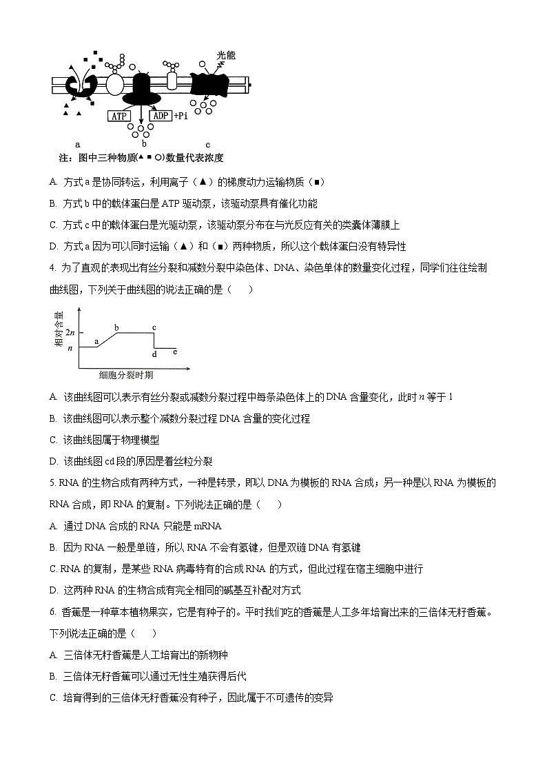 精品解析：湖南省衡阳市衡郡高级中学有限公司2023-2024学年高二下学期期末生物试卷（原卷版）第2页