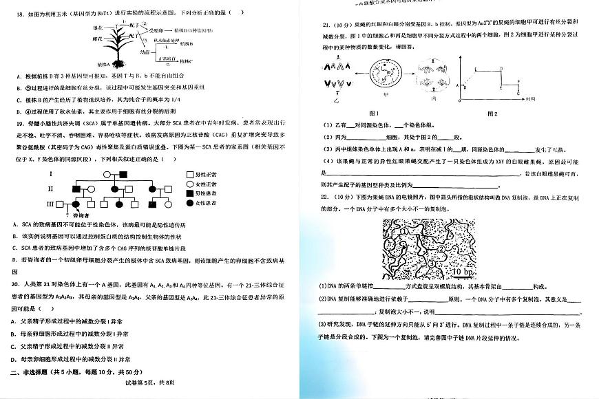 四川省成都市第七中学2024-2025学年高一下学期6月月考生物试题第3页