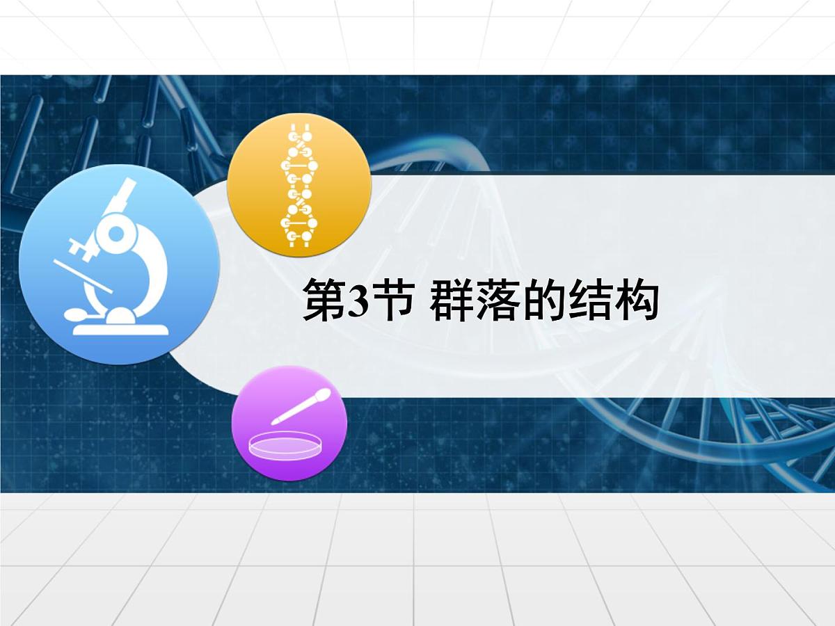 人教版 (新课标)高中生物必修3 4-3《群落的结构》名校课件第1页