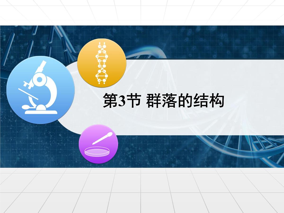 人教版 (新课标)高中生物必修3 4-3《群落的结构》精品课件第1页