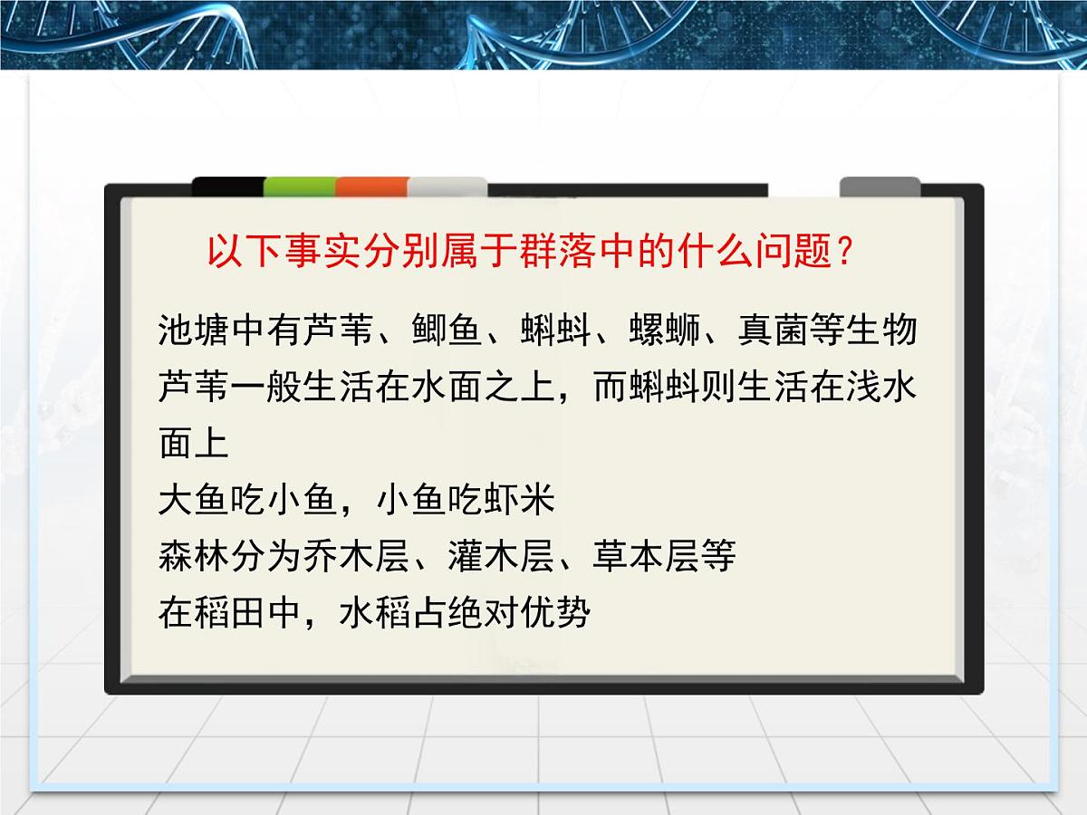 人教版 (新课标)高中生物必修3 4-3《群落的结构》精品课件第8页