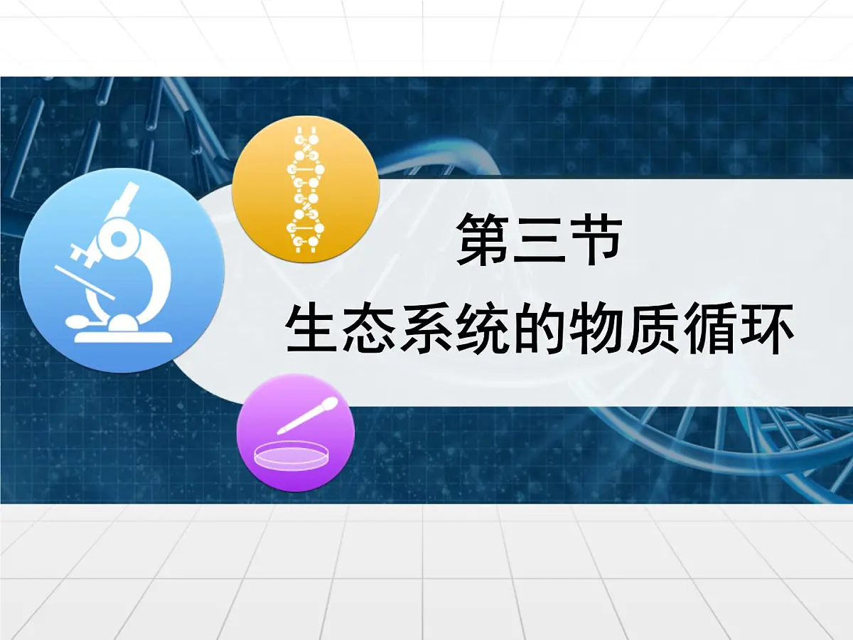 人教版 (新课标)高中生物必修3 5-3《生态系统的物质循环》课件第1页
