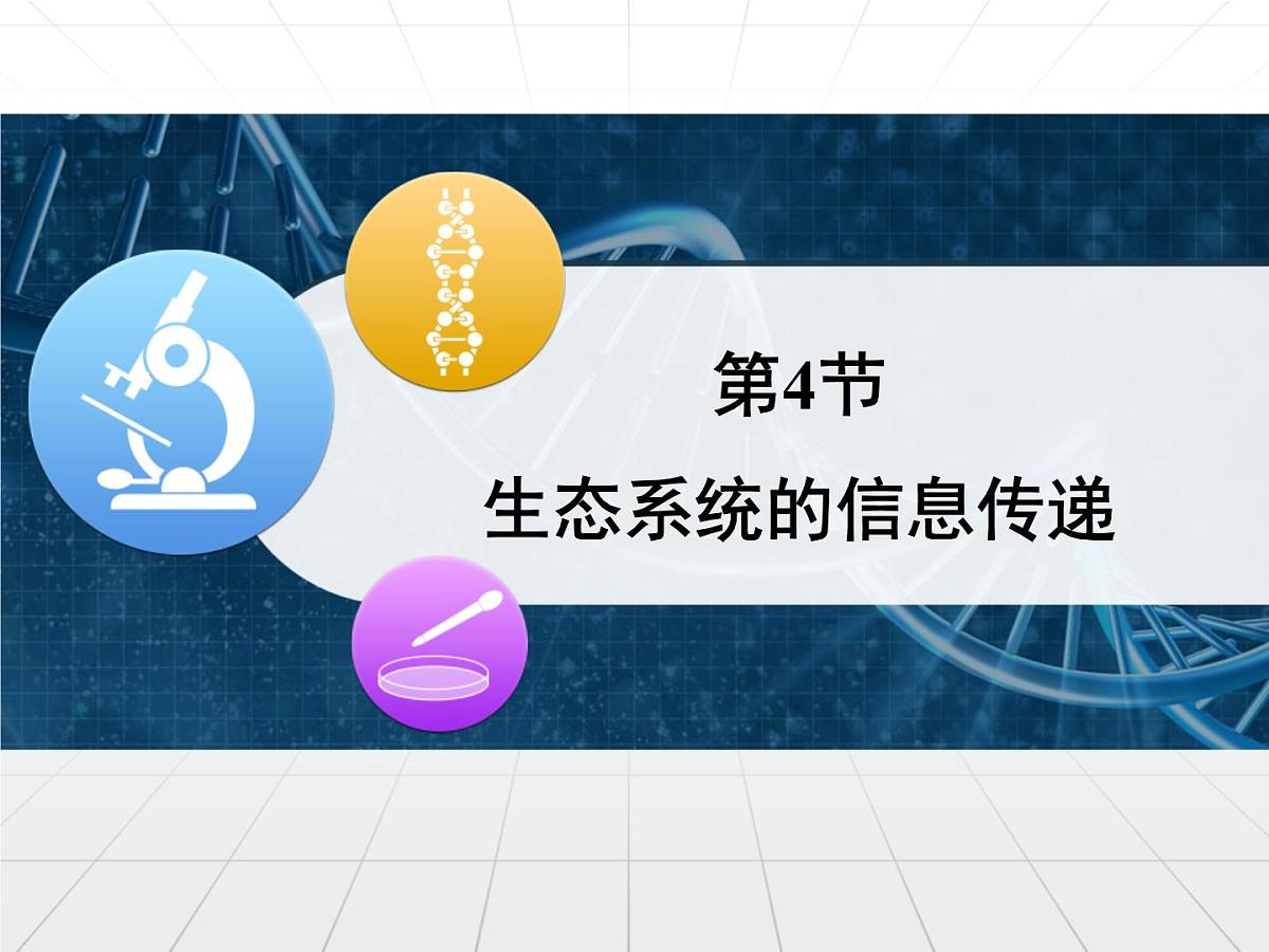 人教版 (新课标)高中生物必修3 5-4《生态系统的信息传递》课件第1页
