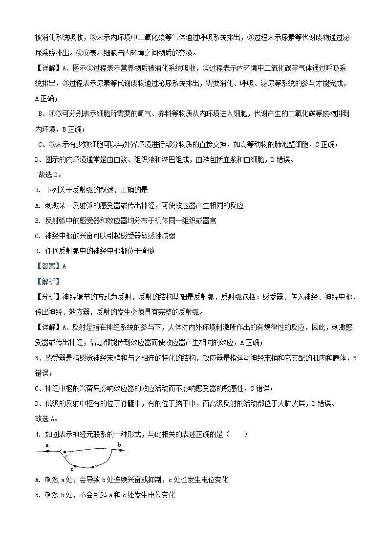 湖南省岳阳市岳阳县2024_2025学年高二生物上学期10月月考试题含解析第2页