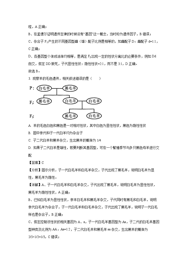 【生物】河南省南阳市2024-2025学年高一下学期期中考试试卷（解析版）第2页