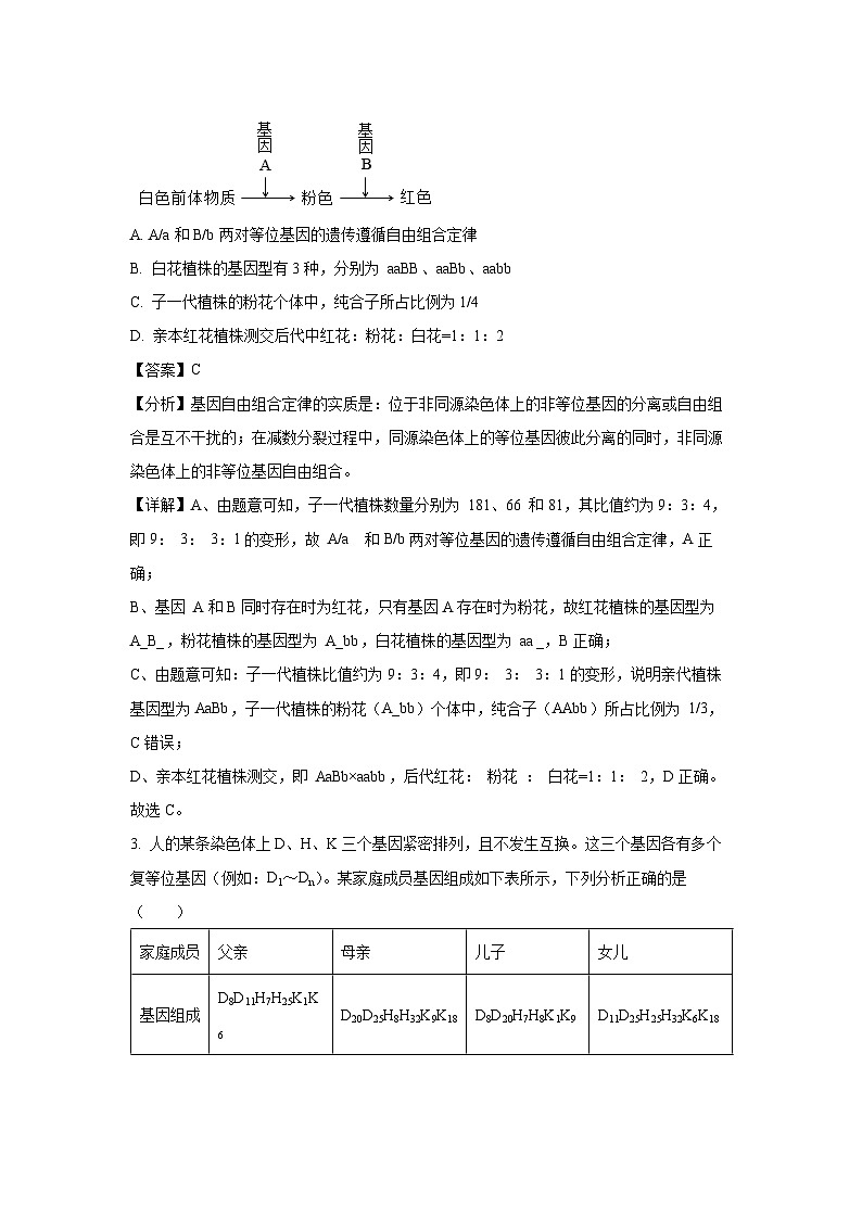 【生物】山西省朔州市怀仁市2024-2025学年高一下学期3月月考（模拟卷）（解析版）第2页
