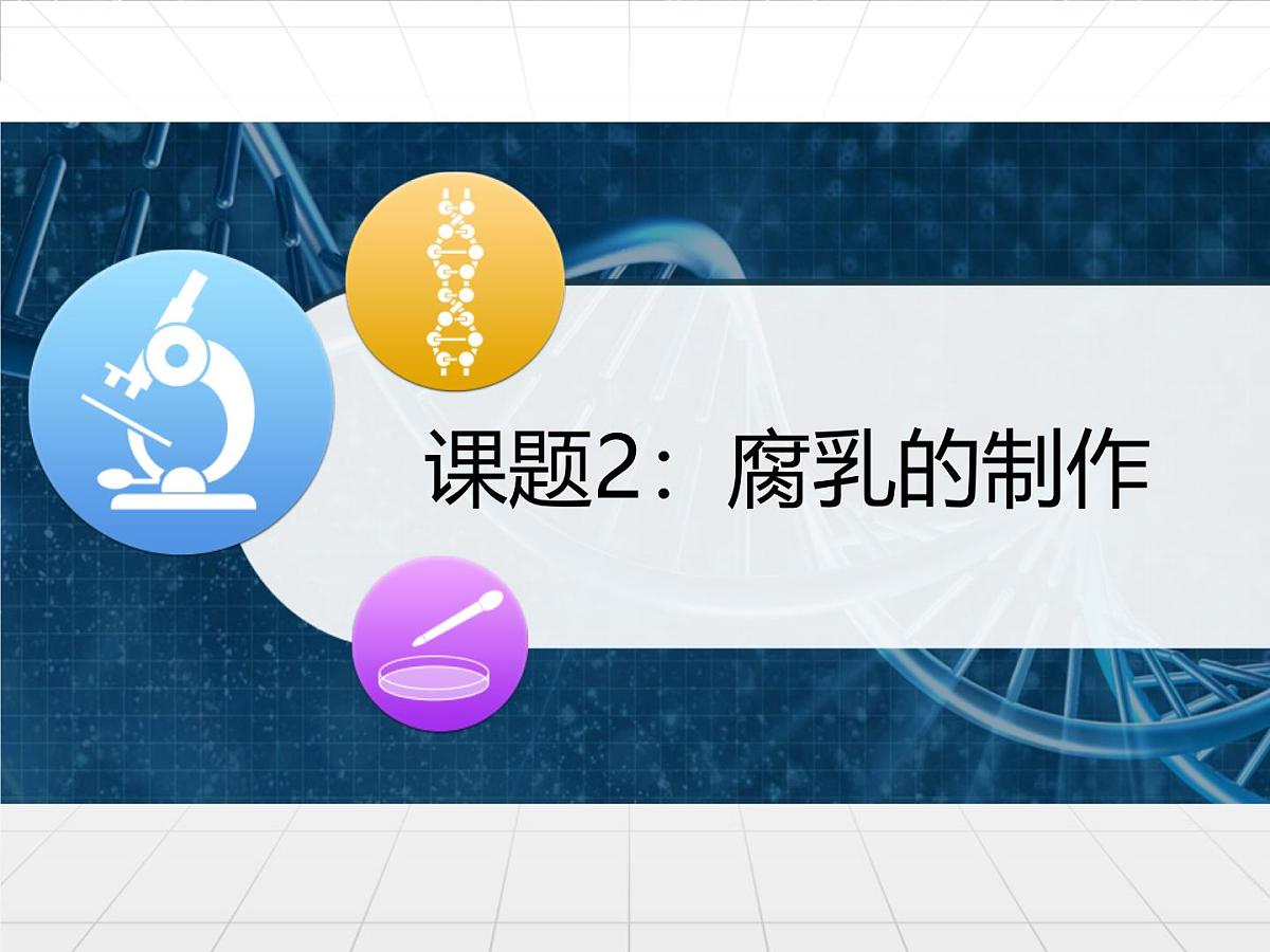 人教版 (新课标)高中生物选修1 1-2《腐乳的制作》课件第1页