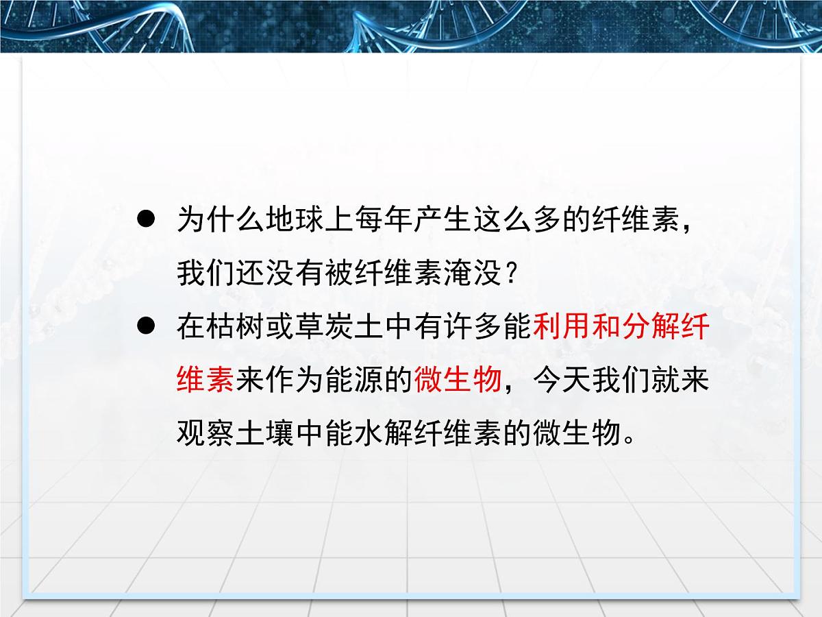人教版 (新课标)高中生物选修1 2-3《分解纤维素的微生物的分离》名校课件第3页