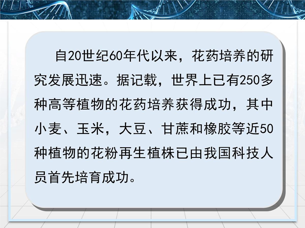 人教版 (新课标)高中生物选修1 3-2《月季的花药培养》课件第3页