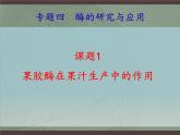 人教版 (新課標)高中生物選修1 4-1《果膠酶在果汁生產(chǎn)中的作用》課件