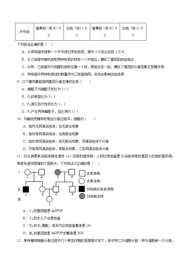 广东省佛山市S6高质量发展联盟2024-2025学年高一下学期期中联考生物试题（Word版附答案）第3页