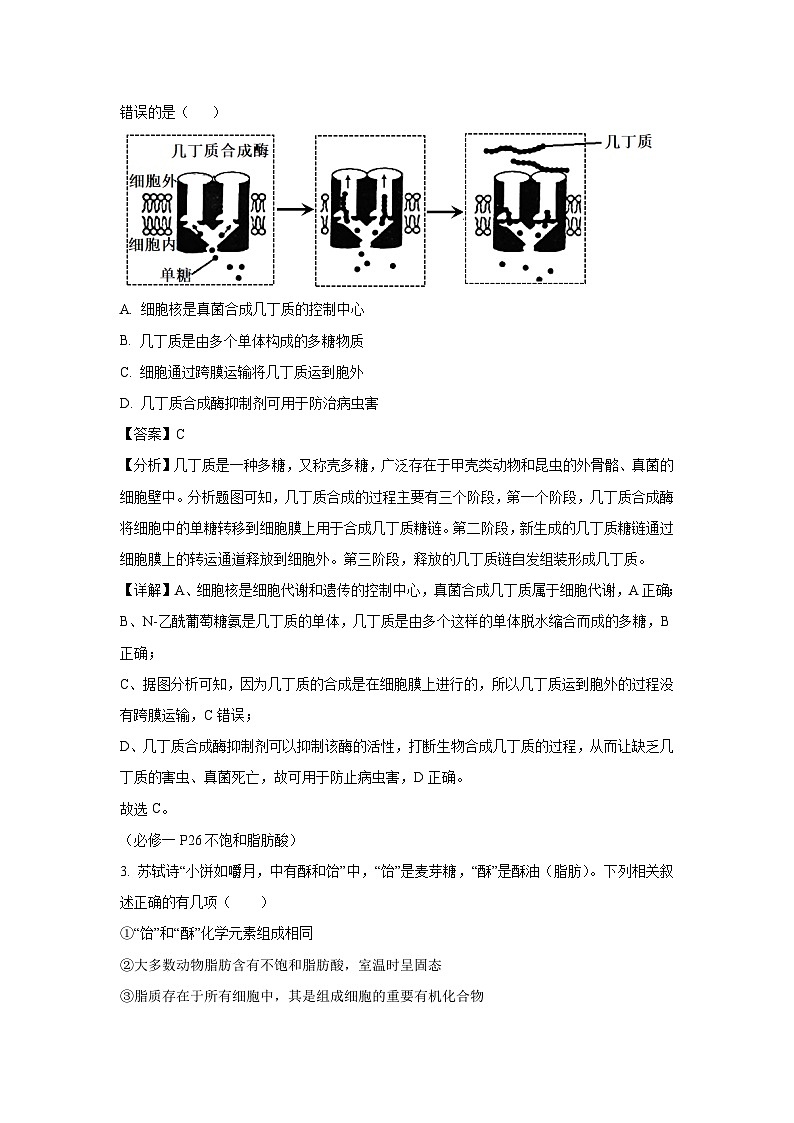湖南省2025届高三下4月两校联考生物试卷（解析版）第2页