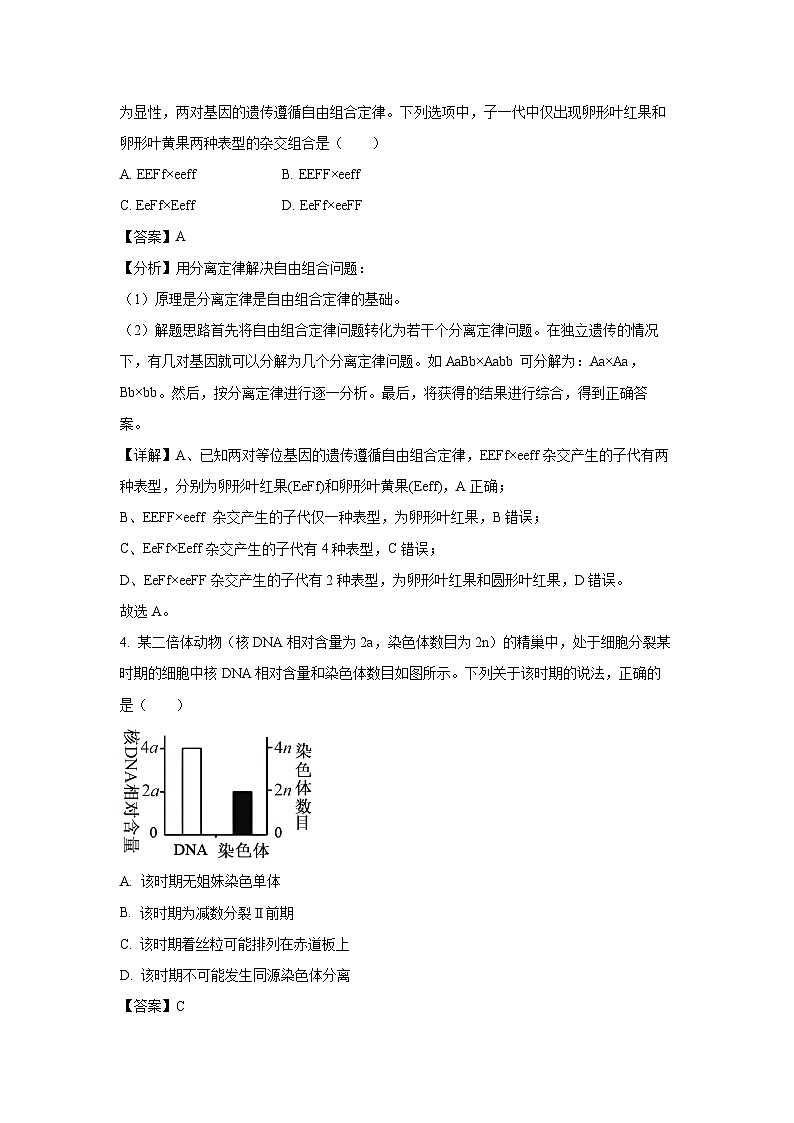 【生物】陕西省部分学校2024-2025学年高一下学期期中联考试题（解析版）第3页