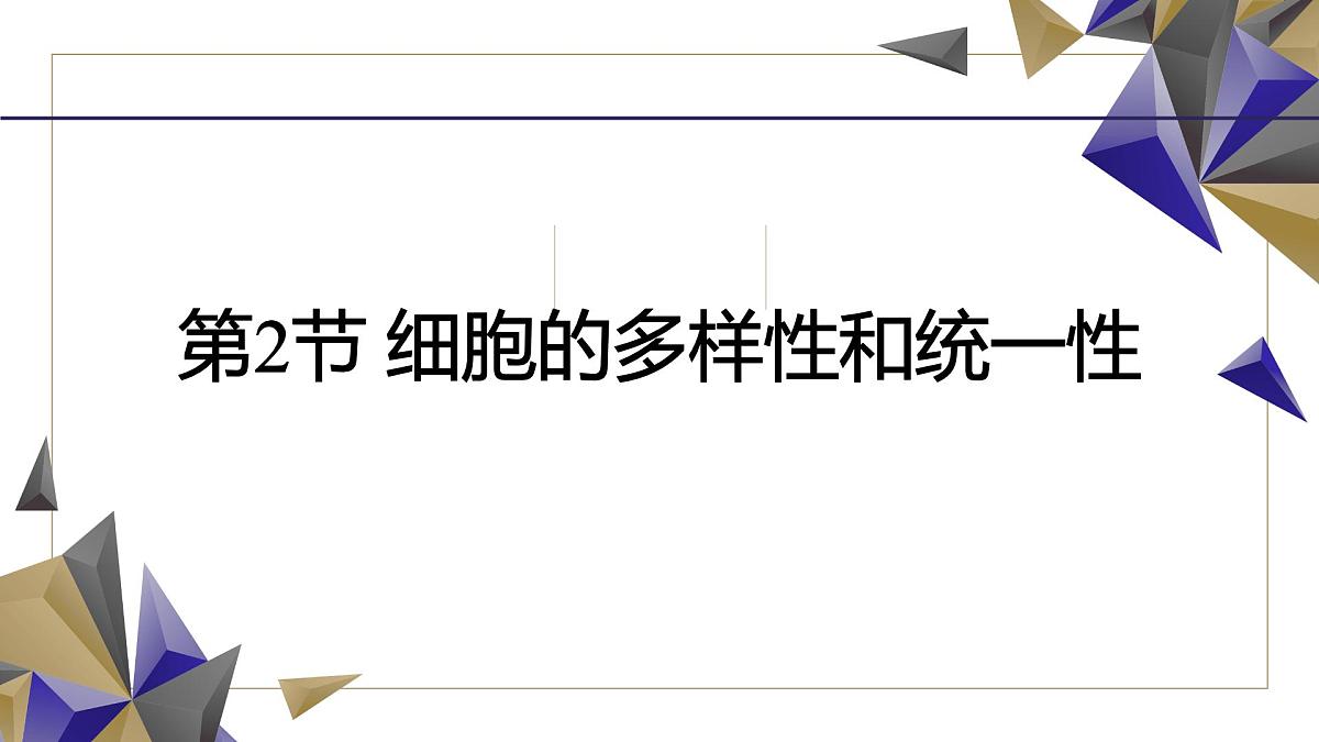 人教版高中生物必修1 1-2《 细胞的多样性和统一性》课件第2页
