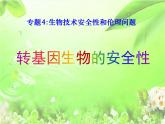 人教版 (新課標(biāo))高中生物選修3 4.1《轉(zhuǎn)基因生物的安全性》課件