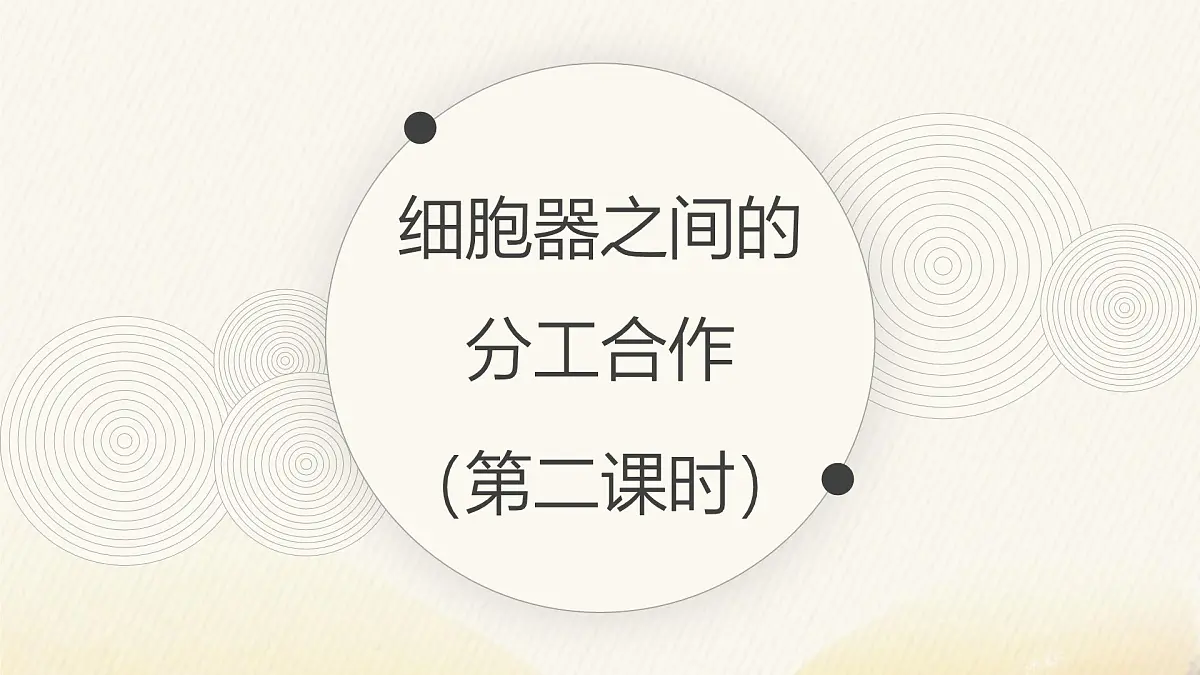 人教版高中生物必修1 3-2《细胞器之间的分工合作（第2课时）》课件第1页