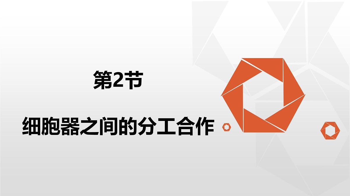 人教版高中生物必修1 3-2《细胞器之间的分工合作》第二课时课件第1页