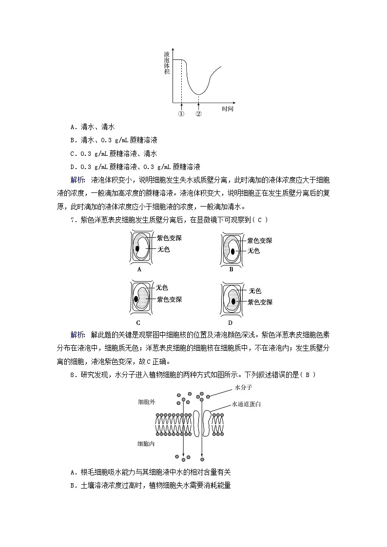 人教版高中生物必修1《第3章细胞的基本结构》检测卷 无答案第3页