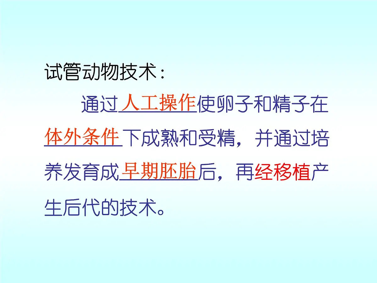 人教版 (新课标)高中生物选修3 3-2《体外受精和早期胚胎培养》课件第5页