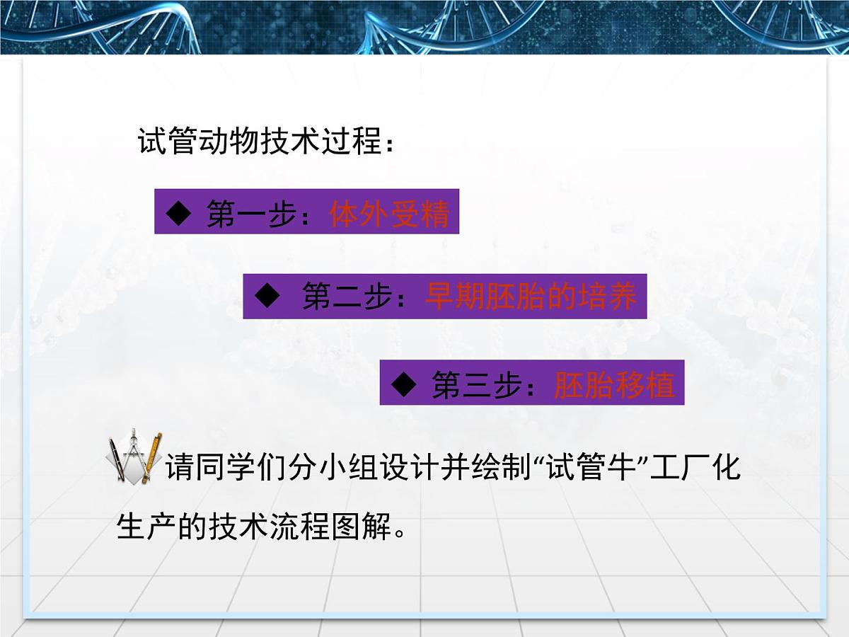 人教版 (新课标)高中生物选修3 3-2《体外受精和早期胚胎培养》课件第8页