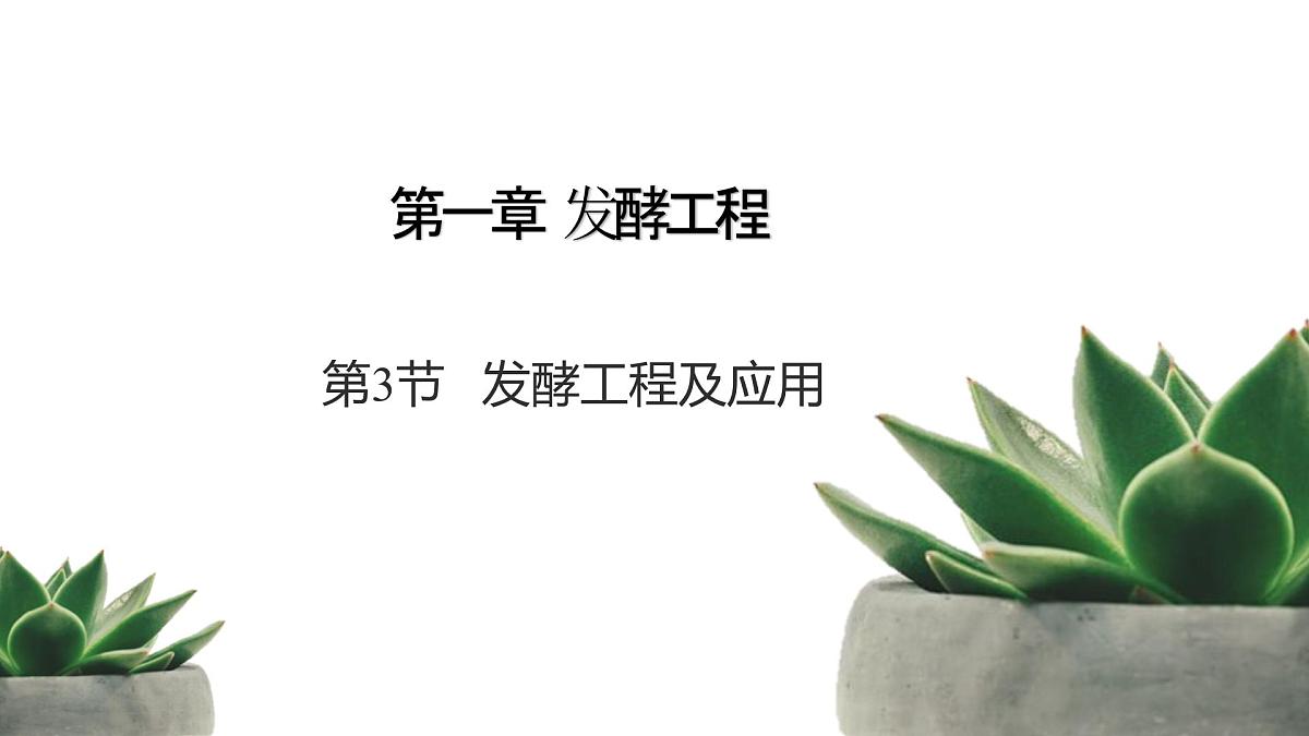 人教版高中生物 选修3 1-3《发酵工程及其应用》教学课件第1页