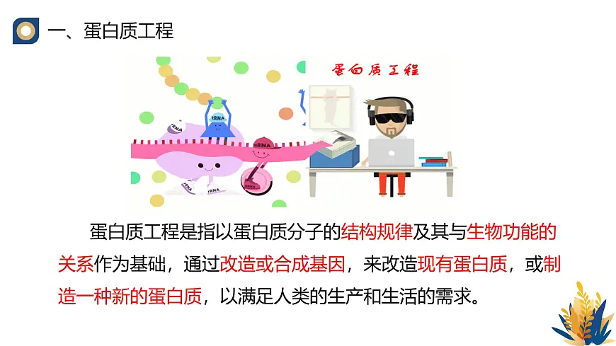 人教版高中生物 选修3《3-4 蛋白质工程的原理和应用》教学课件第3页