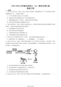 2023-2025北京重点校高三（上）期末真题生物汇编：胚胎工程