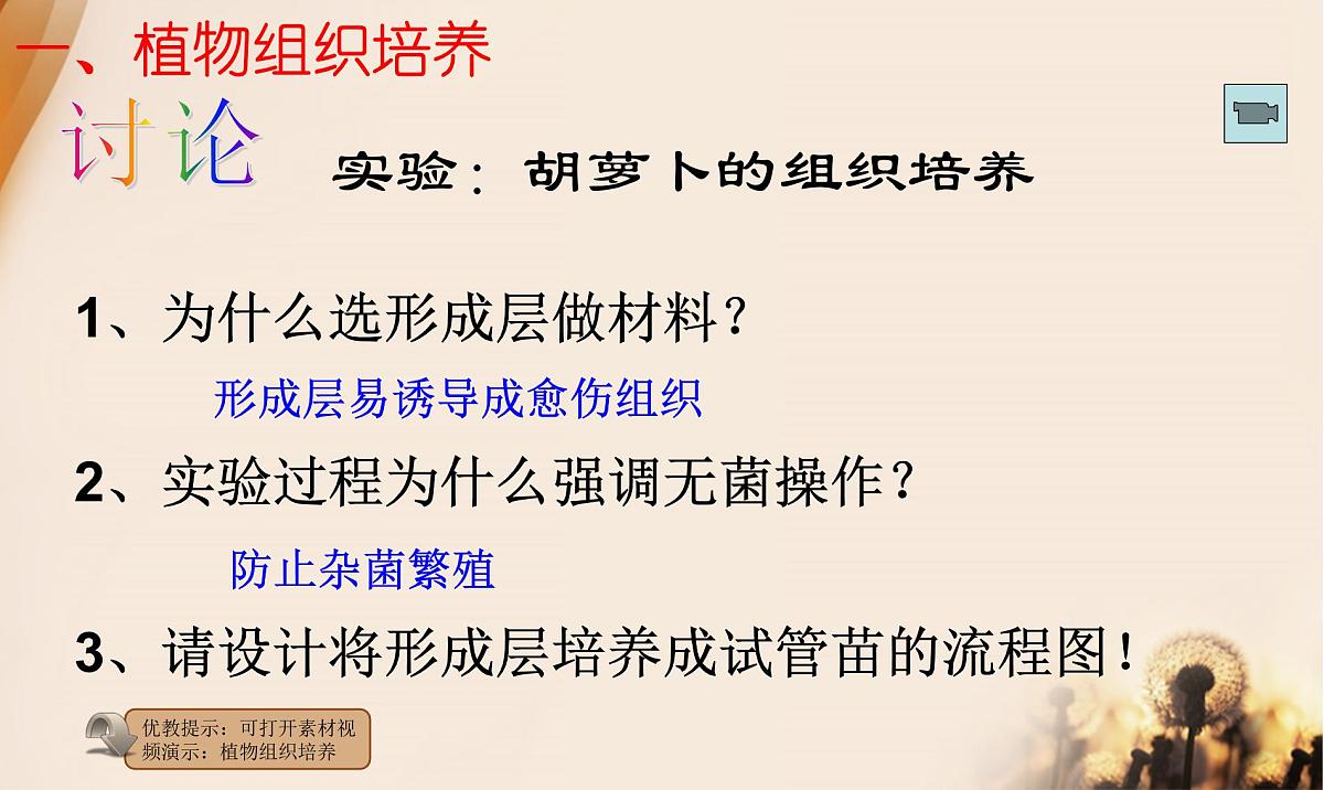 人教版 (新课标)高中生物选修3 2.1.1《植物细胞工程的基本技术》课件第6页