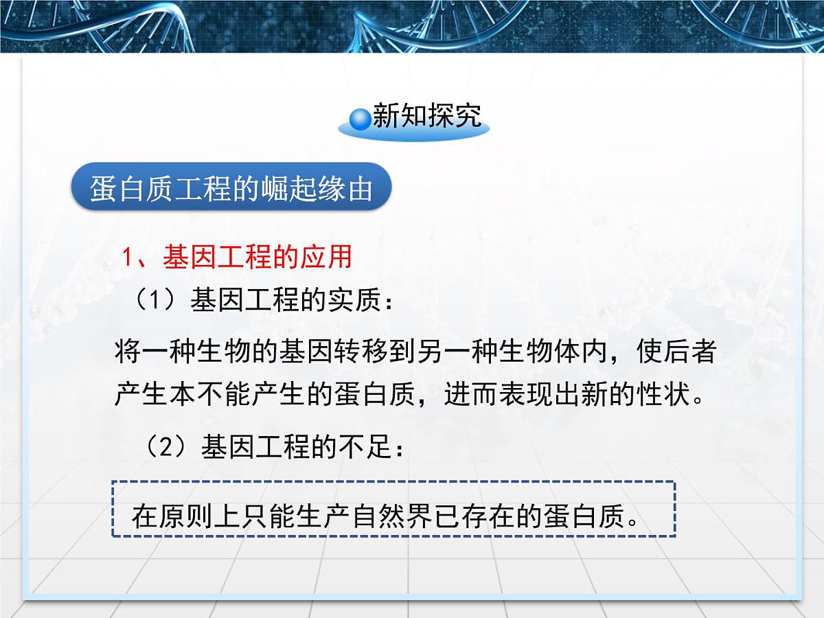 人教版 (新课标)高中生物选修3 1.4《蛋白质工程的崛起》课件第4页
