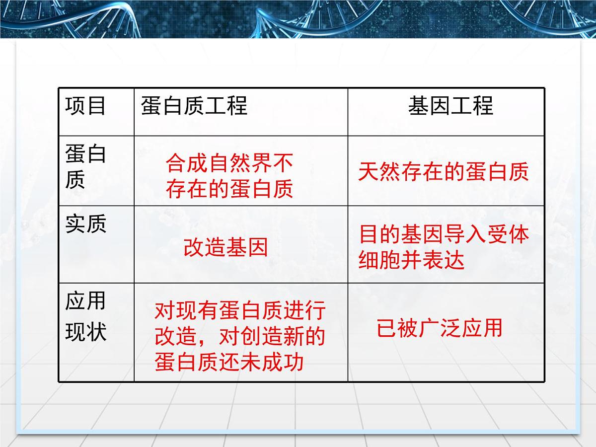 人教版 (新课标)高中生物选修3 1.4《蛋白质工程的崛起》课件第6页