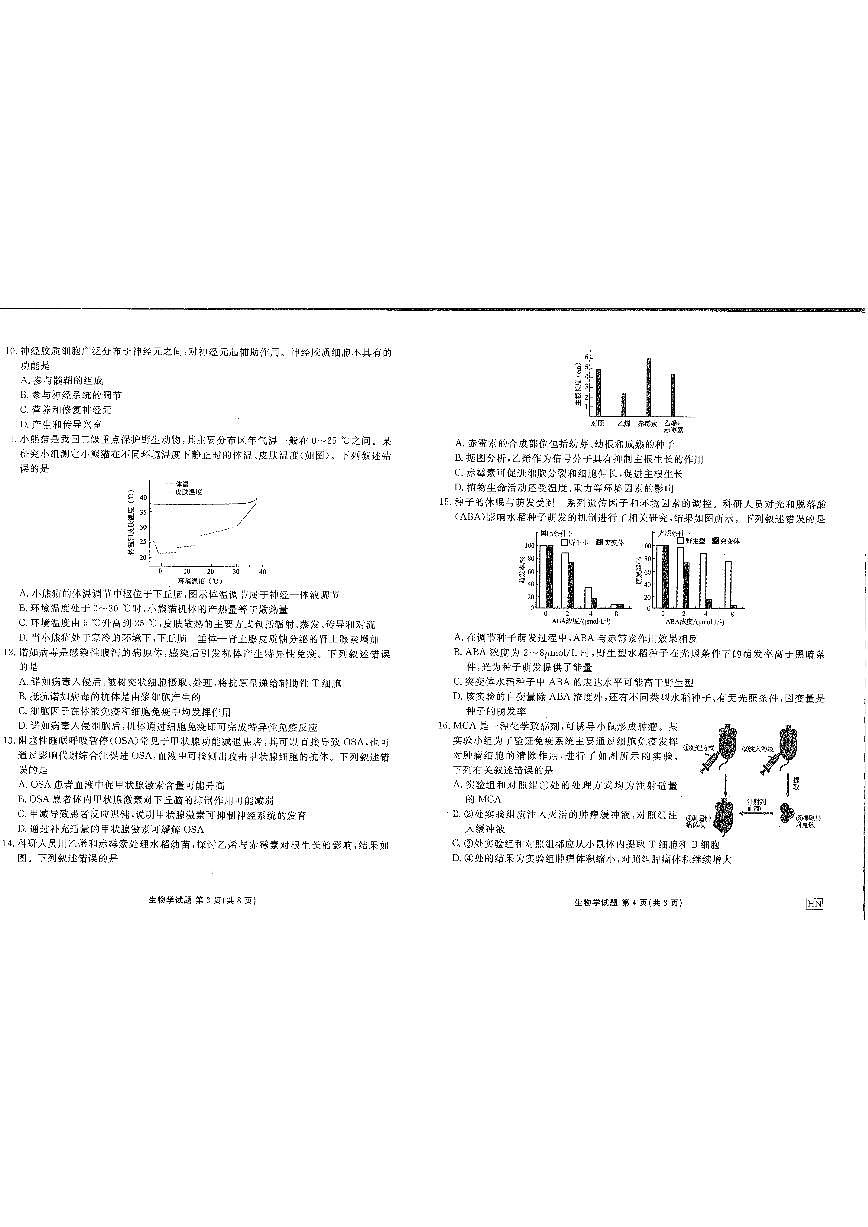 河南省安阳市林州市晋豫名校联盟2024-2025学年高三上学期10月月考生物试题第2页