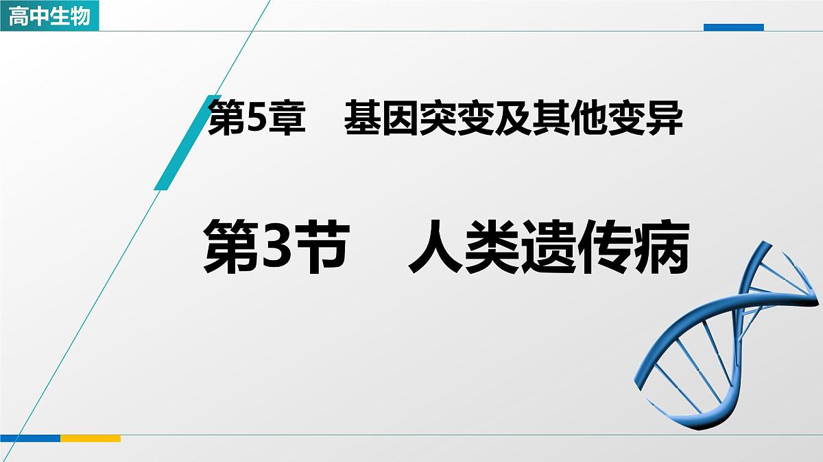 人教版高中生物必修2《5-3人类遗传病》教学课件第1页