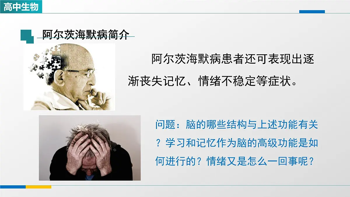 人教版高中生物选修1 2-5《人脑的高级功能（第二课时）》课件第2页