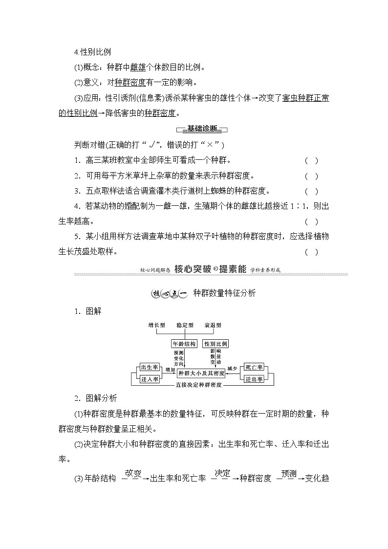 人教版高中生物选修2《1-1种群的数量特征》教案第3页