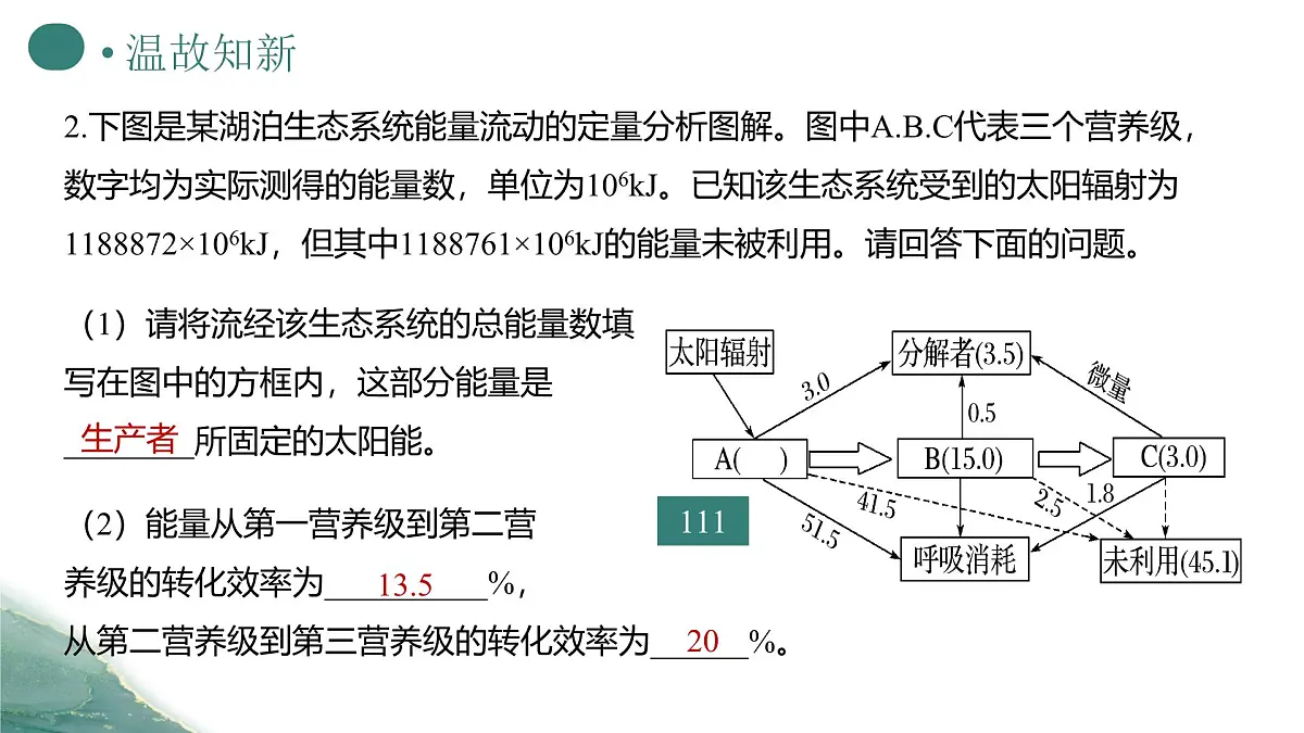 人教版高中生物选修2《3-2 生态系统的能量流动（第2课时）》课件第3页