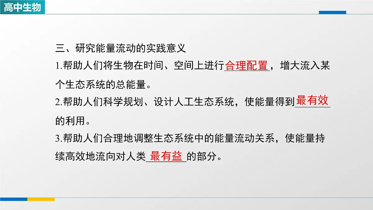 人教版高中生物选修2《3-2生态系统的能量流动》课件第8页