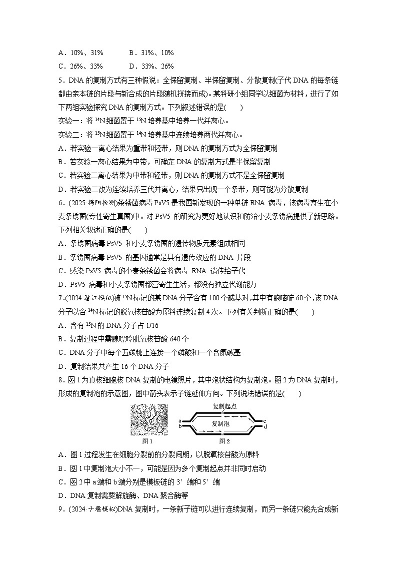 【备考2026】高考生物一轮复习资源：第6单元 课时练26 DNA的结构、复制和基因的本质（课时精练）（学生版）第2页
