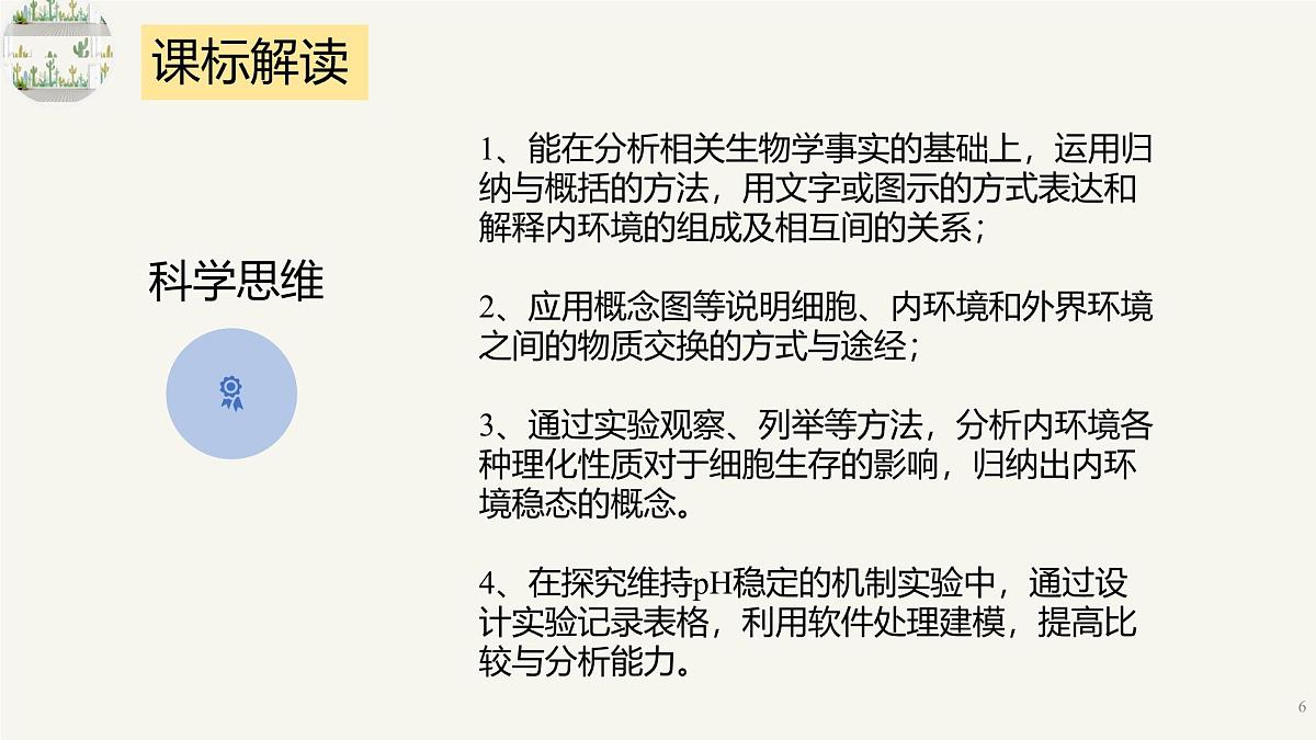 人教版高中生物选修1《第一章 人体的内环境和稳态（单元解读课件）》课件第6页