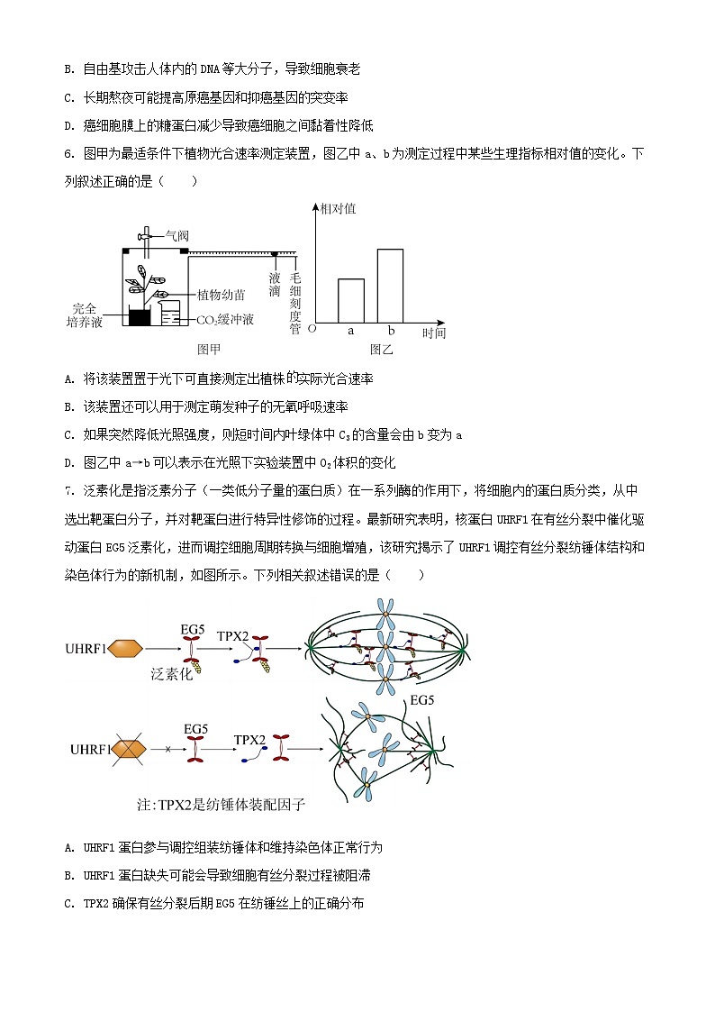 黑龙江省哈尔滨市2024_2025学年高三生物上学期期中测试第2页
