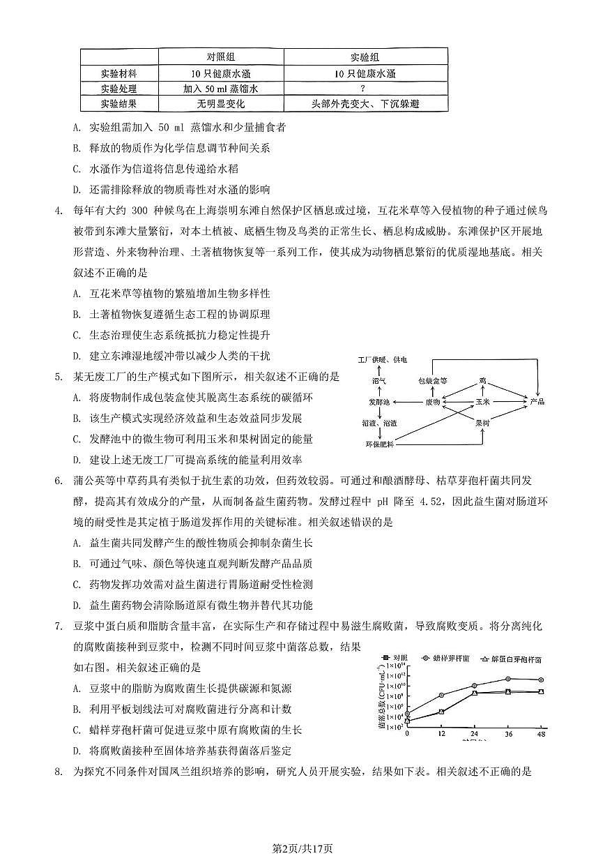 2025北京昌平高二（下）期末真题生物试卷（教师版）第2页