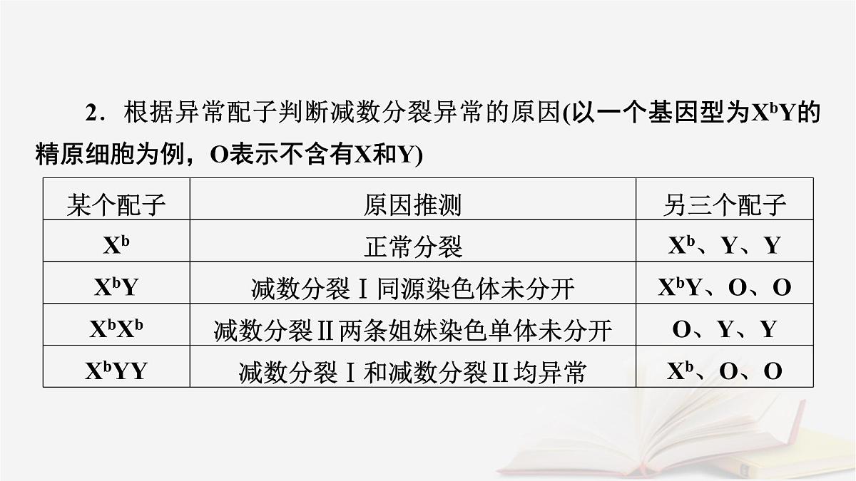 2026届高考生物一轮总复习必修1微专题5减数分裂与可遗传变异的关系课件第6页