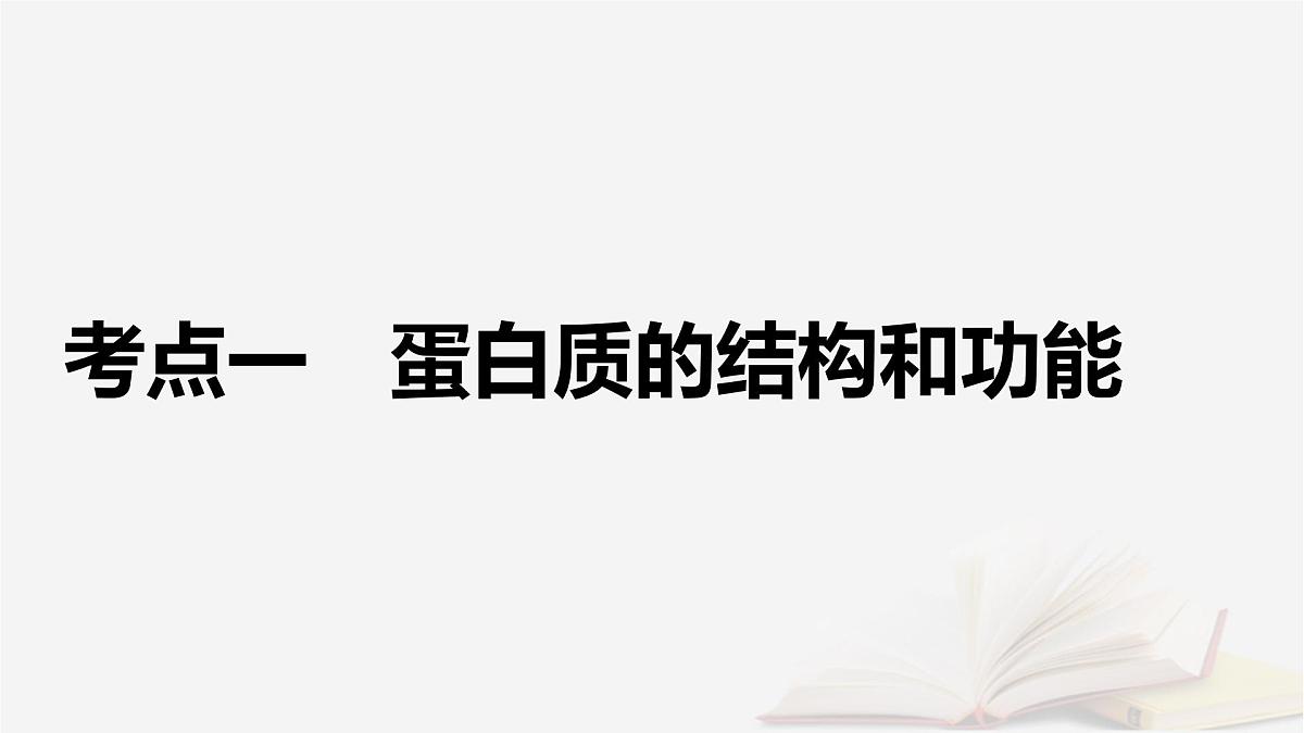 2026届高考生物一轮总复习必修1第1单元走近细胞和组成细胞的分子第3讲蛋白质是生命活动的主要承担者课件第5页